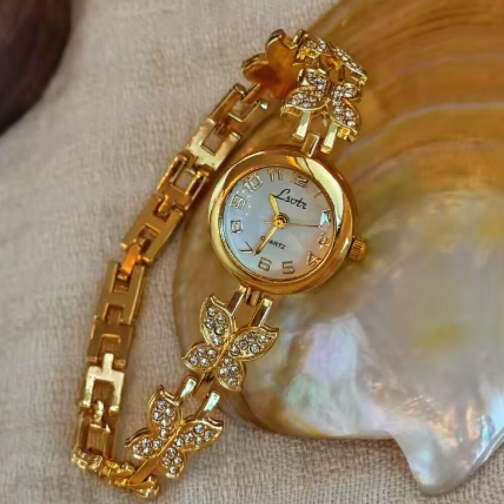 Luxury Gold Butterfly Watch